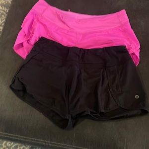 COPY - Lululemon TWO PAIR shorts sz 8 women’s